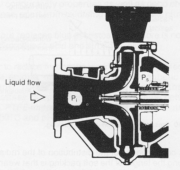 Pressure conditions in a centrifugal pump seal